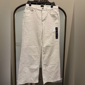 J. Crew White Wide-Leg Jeans 28